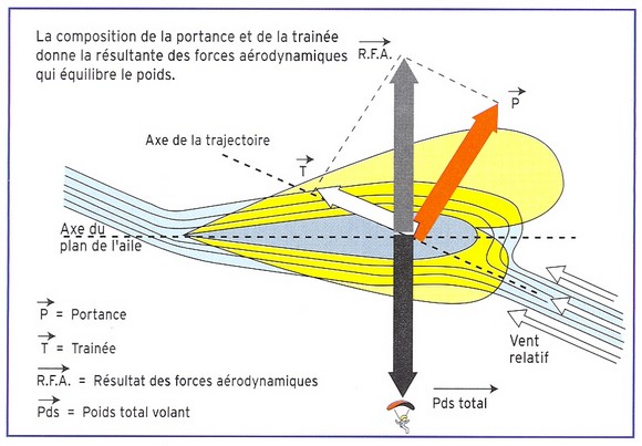Forces s'appliquant sur une aile